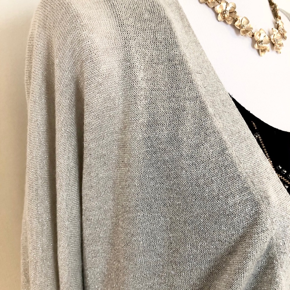 Women’s Gap Shimmery Boyfriend Slub Cardigan - Picture 5 of 11